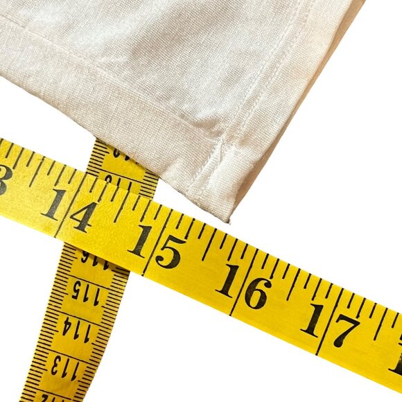 Karen by Karen Kane Cream S Tee – Lightweight Minimalist Botanical Chic - Picture 5 of 9